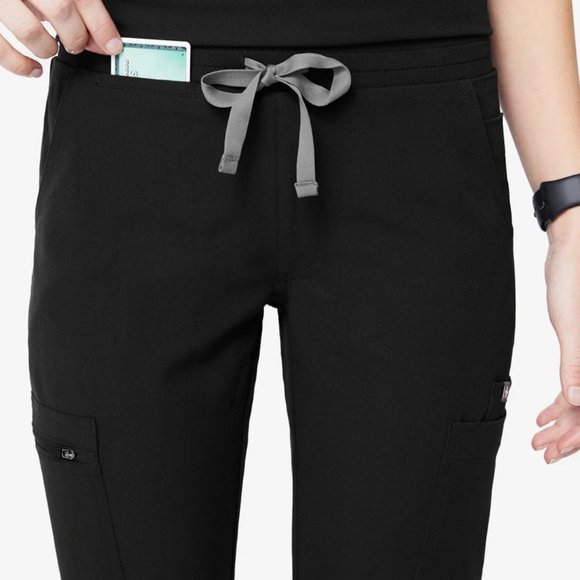 Figs Pants - Figs Yola Skinny Scrubs Small - Black